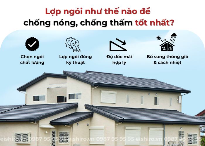 Lưu ý về thi công mái ngói