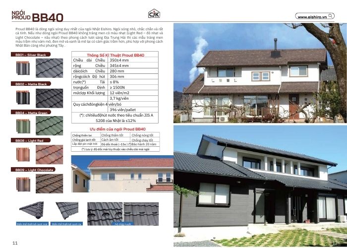 Proud BB40 – Ngói sóng cao truyền thống