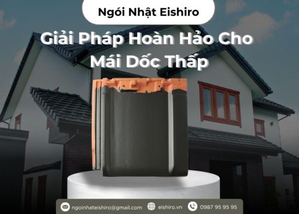 Vì sao ngói Nhật Eishiro là lựa chọn số 1 cho mái dốc thấp?