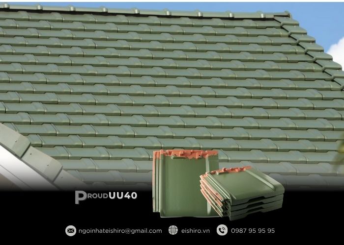 Ngói Nhật Eishiro Matte Green