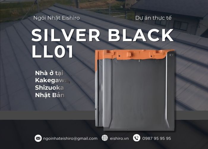 Ngói Nhật Eishiro ROMAN LL40 – Sự kết hợp tinh tế giữa ngói phẳng và chiều sâu hình khối