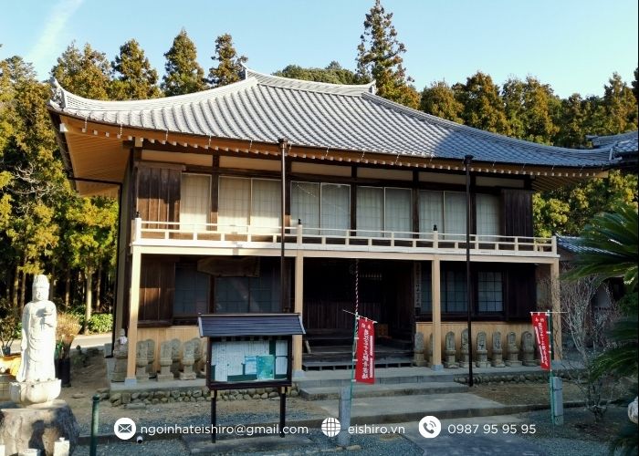 Ngói Nhật nhập khẩu J-TYPE: Điện Quan Âm Chùa S tại Shizuoka