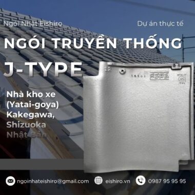 Dự án thực tế: Ngói Nhật J-TYPE Smoked Silver tại Điện Quan Âm, Chùa S (Shizuoka)
