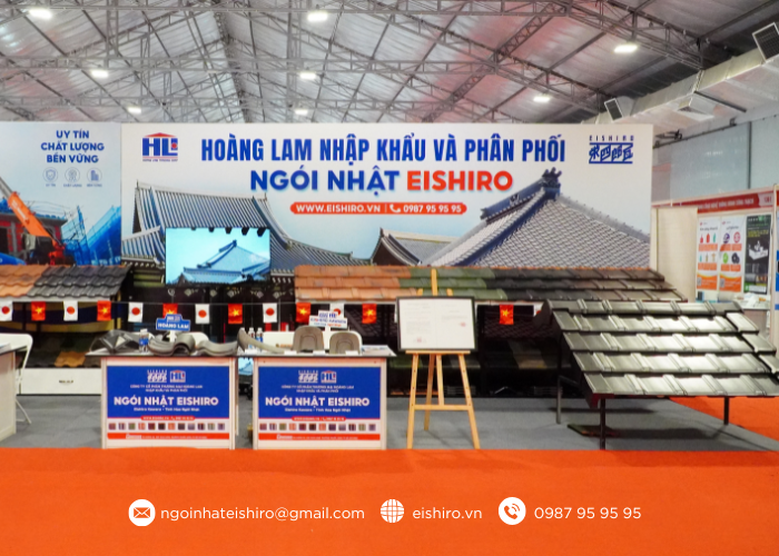Gian hàng Ngói Nhật Eishiro tại Vietbuild TP.HCM 2026