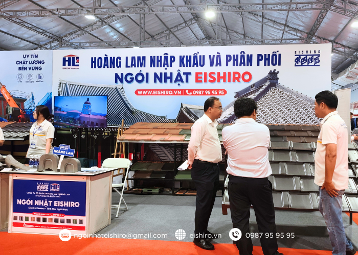 Mô hình mái Ngói Nhật Proud UU40 tại Vietbuild 2026