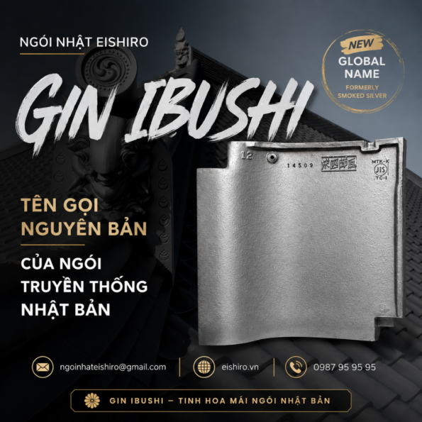 Ngói Nhật Eishiro cập nhật tên gọi quốc tế cho dòng ngói truyền thống Gin Ibushi